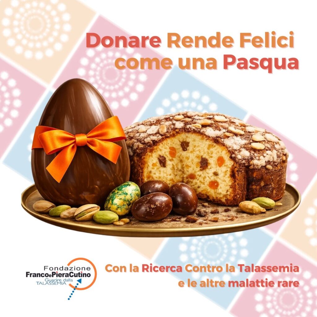 Uova al cioccolato colomba pasqua Talassemia